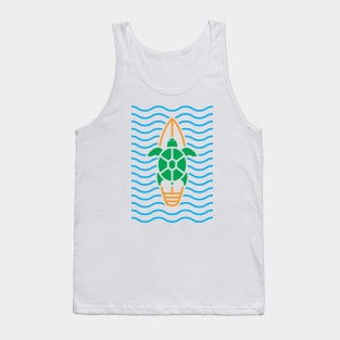 TURTLE SURFING (COLOR) Tank Top